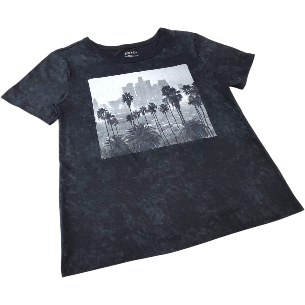 Zoe + Liv LA City Graphic T-shirt Womens Size Medium